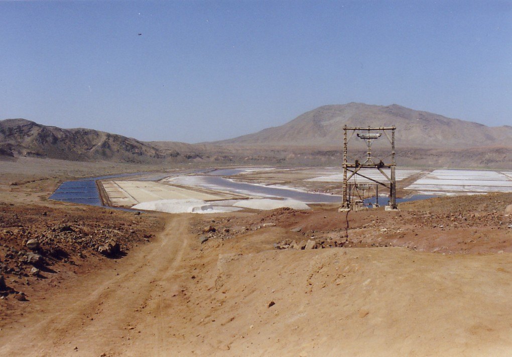 Salt pans at Pedra de Lume on Sal